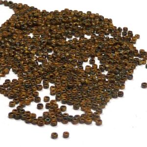 Miyuki 15/0 seedbead ”4517” Picasso Opaq Brown Tan 5 gr