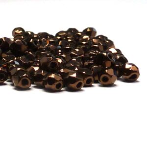 Jet Bronze ”23980-14415” firepolish  2 mm, 100 st