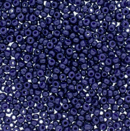 Miyuki 15/0 seedbead ”4494” Duracoat Dyed Opaque Dark Navy Blue