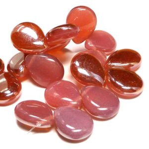 Pear Shaped Drops – Milky Pink Celsian Z71010 16*12 mm 5 st