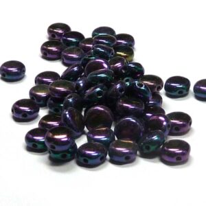 DiscDuo® ”23980-21495” Jet Iris Purple 2-håls 6 mm, 25 st