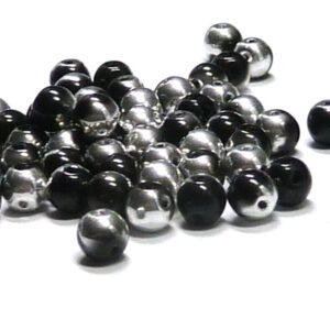 RounDuo® bead – Jet Labrador ”23980-27001” 2-håls 5 mm, 50 st