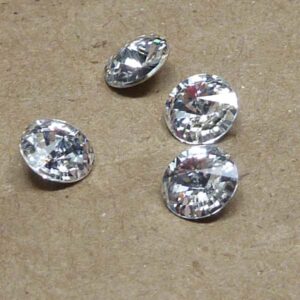 1122 Swarovski rivoli ”Crystal” SS29 ca 6 mm, 2 st
